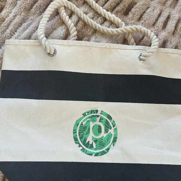 Pure Barre Canvas tote. Only used once. Like new - Picture 4 of 5